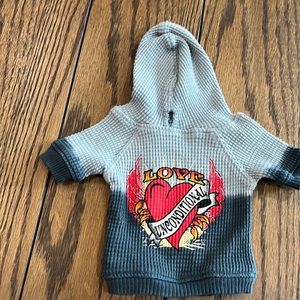 Dog thermal hoodie XXS 🐶💙